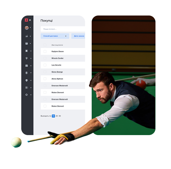 Billiards & snooker ticketing CRM software